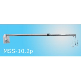 Parawan medyczny MSS-10.2 - przyścienny, z zasłoną, nr kat.13500