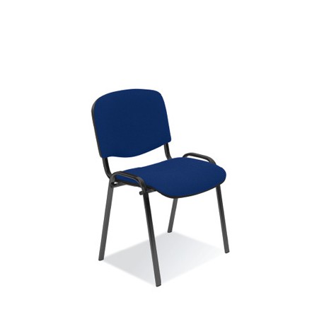 Krzesło ISO tapicerowane, stelaż czarny