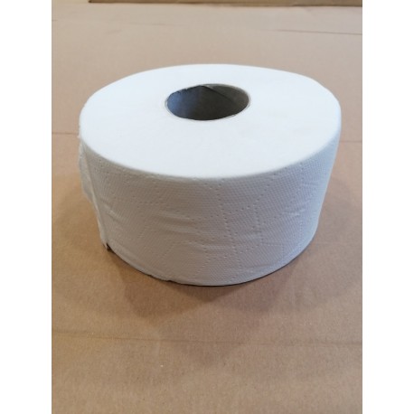 Papier toaletowy 1 warstwowy biały makulaturowy Jumbo (śr. 19 cm)