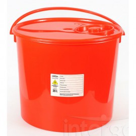 Pojemnik na odpady medyczne (20 l, czerwony)