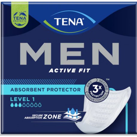 Wkładki anatomiczne Tena Men Active Fit Level 1 (24 szt.)