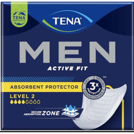Wkładki anatomiczne Tena Men Active Fit Level 2 (20 szt.)