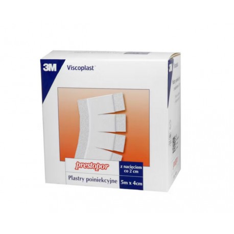 Plaster poiniekcyjny Prestopor 5 m x 4 cm (100 szt.)