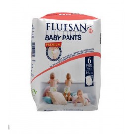 Pieluchomajtki dla dzieci Flufsan Baby Pants 6 Extra Large +16 kg (14 szt.)